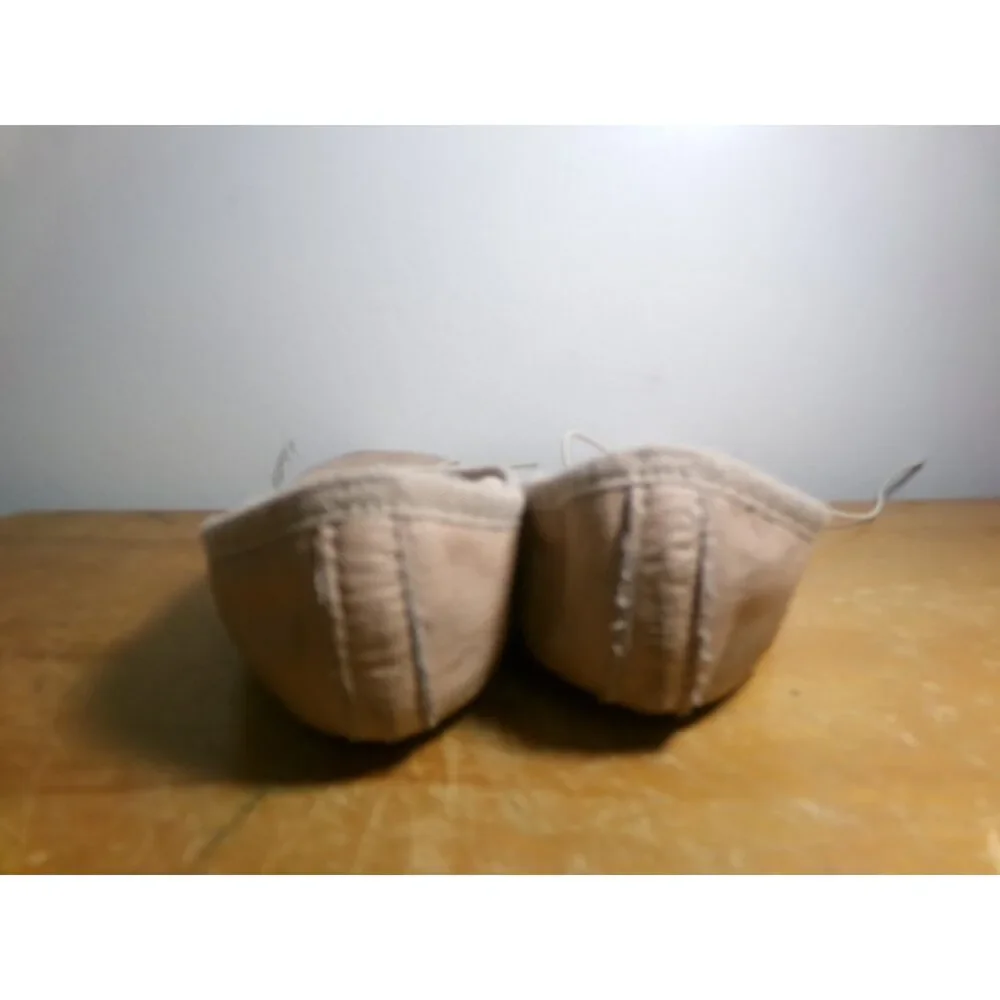 Pre-Owned Dance Ballet Shoes DanzNMotion Toddler 1M Leather Single Strap Full S